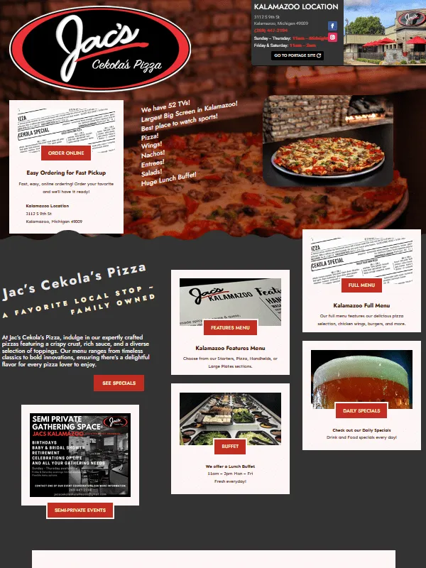 JacsCekolasPizza.com